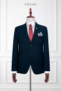 Bộ Vest Xanh Đen Kẻ Sọc Mờ VD406 #1